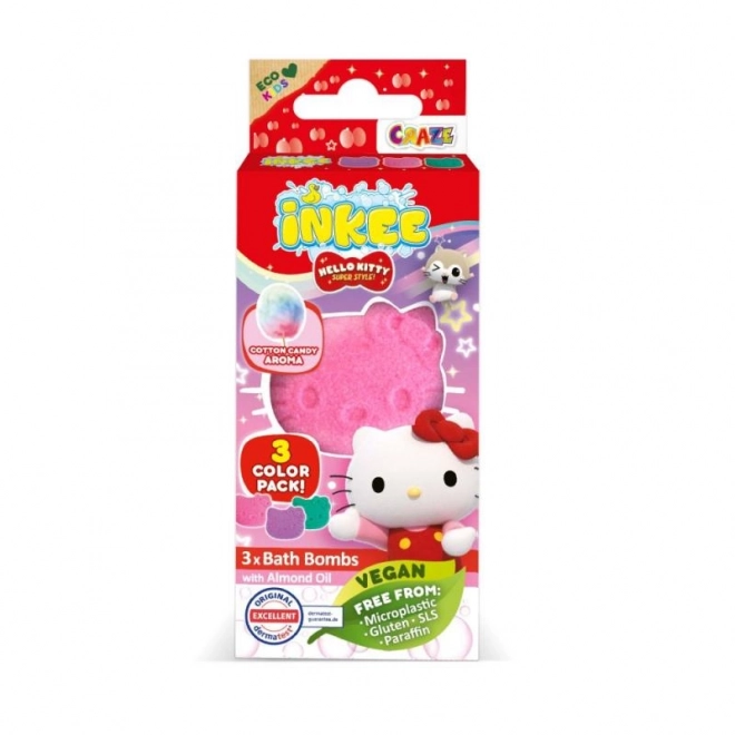 INKEE - Mini pack šumivá bomba - Hello Kitty