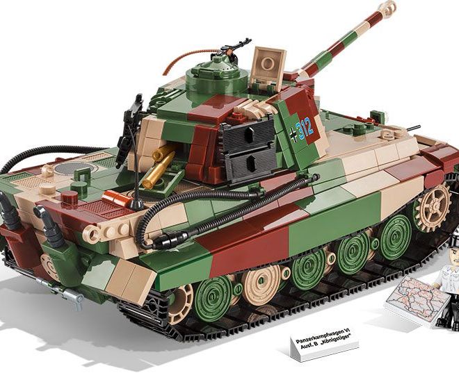 COBI 2540 II WW Panzer VI Tiger Ausf. B Konigstiger, 1000 k, 2 f