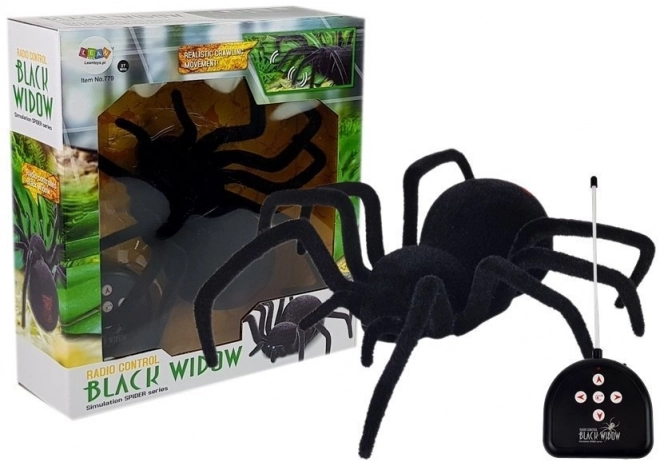 Velký chlupatý pavouk na dálkové ovládání Black Widow