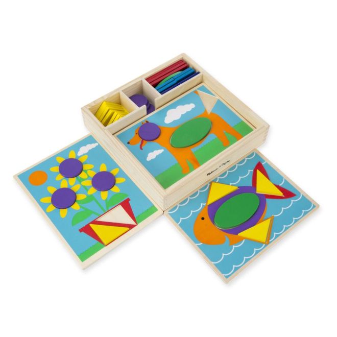 Dřevěné puzzle - Mozaika - barvy a tvary