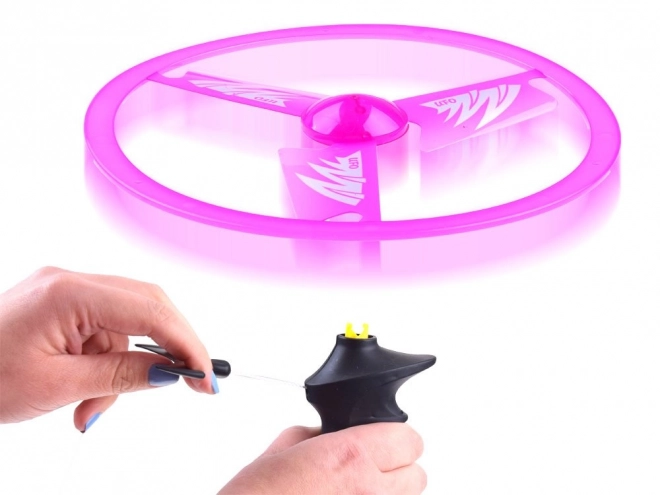 Disc zburător cu efect de lanț luminos SP0639 – Růžová