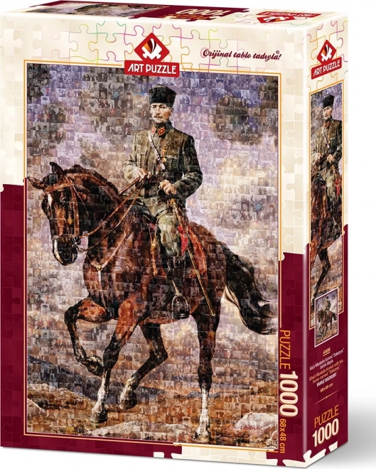 ART PUZZLE Puzzle Ghazi Mustafa Kemal na svém koni 1000 dílků