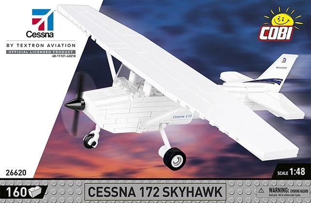 Cobi Cessna 172 Skyhawk 160 bricks white