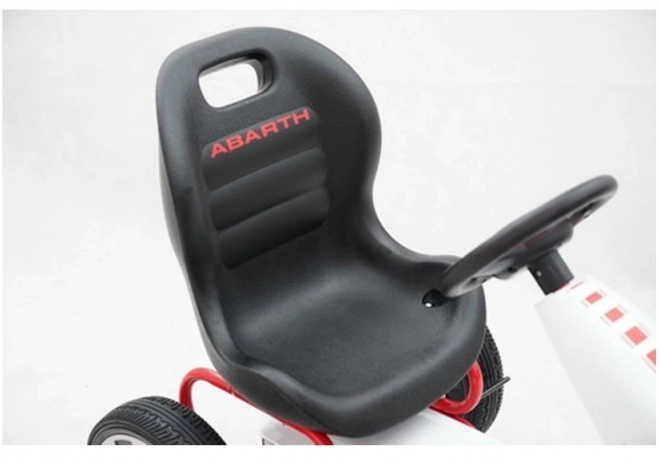 Gokart na pedály ABARTH bílý