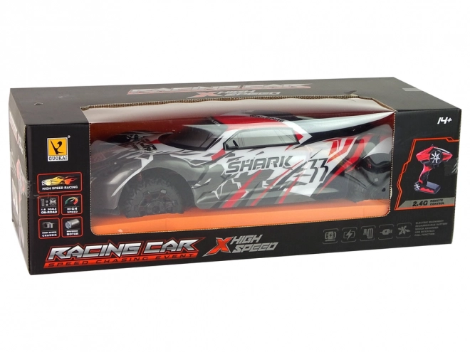 Sportovní auto R/C 1:8 šedobílé