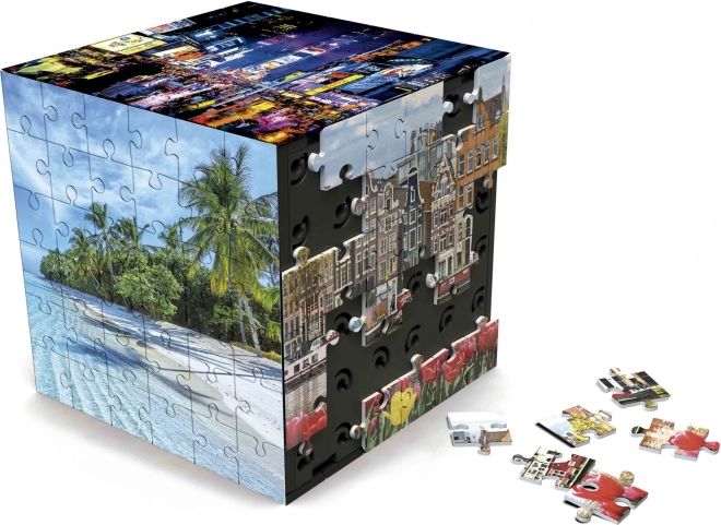 EDUCA 3D Puzzle kostka Cestování 216 dílků