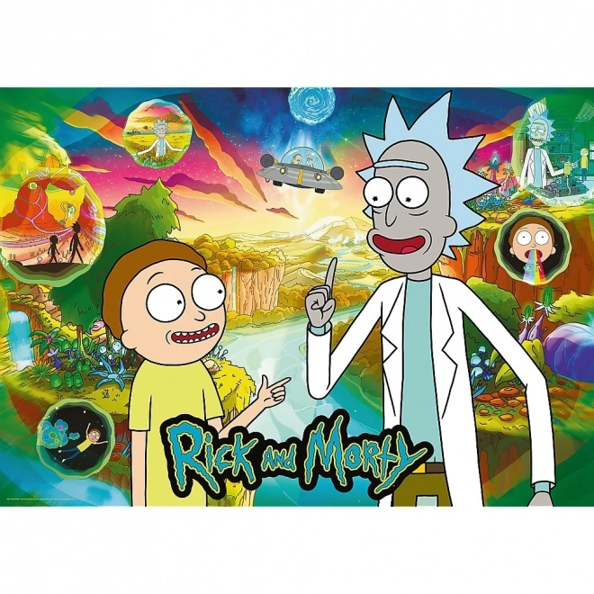 Puzzle 1000 dílků Premium Plus Rick and Morty