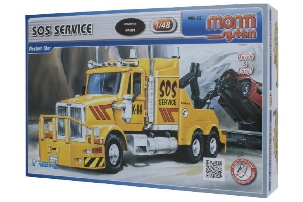 Stavebnice Monti System MS 42 SOS Service Western star 1:48 v krabici 22x15x6cm