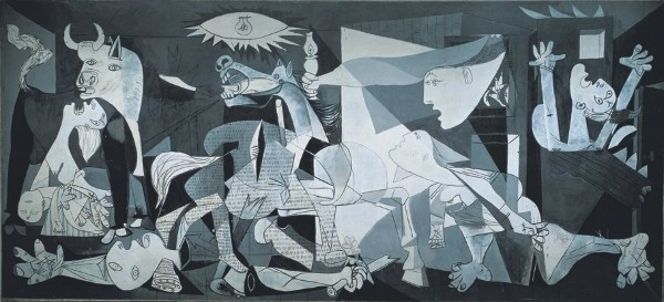 Puzzle 3000 prvků Guernica, Pablo Picasso panorama