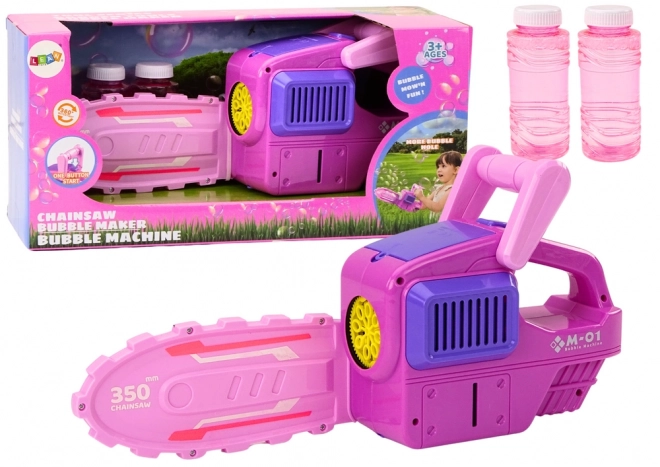 Mýdlové bubliny Machine Chainsaw Pink