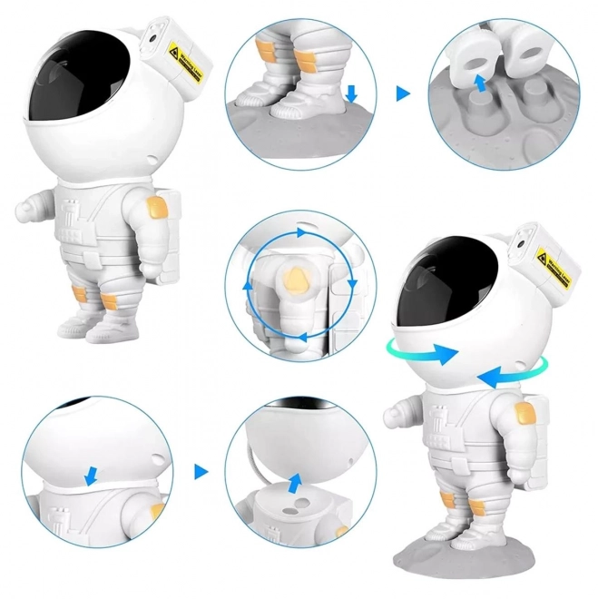 Hvězdný projektor Astronaut s dálkovým ovládáním