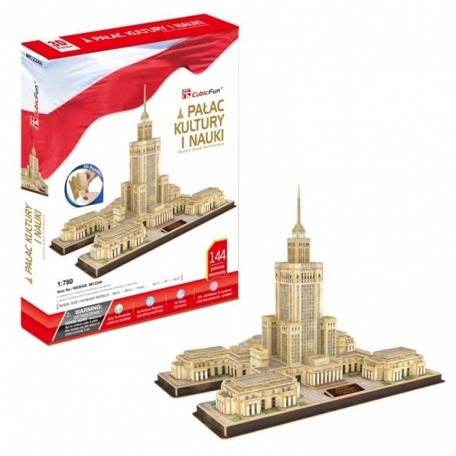 144 dílků 3D puzzle Palac Kultury i Nauki