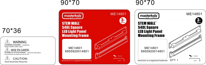 Masterkidz rám do montáže LED panelu