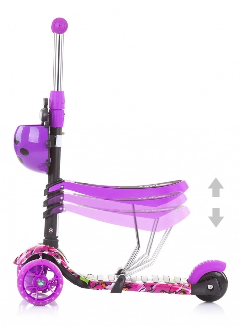 CHIPOLINO Koloběžka Kiddy Evo 2v1 – Purple Graffiti