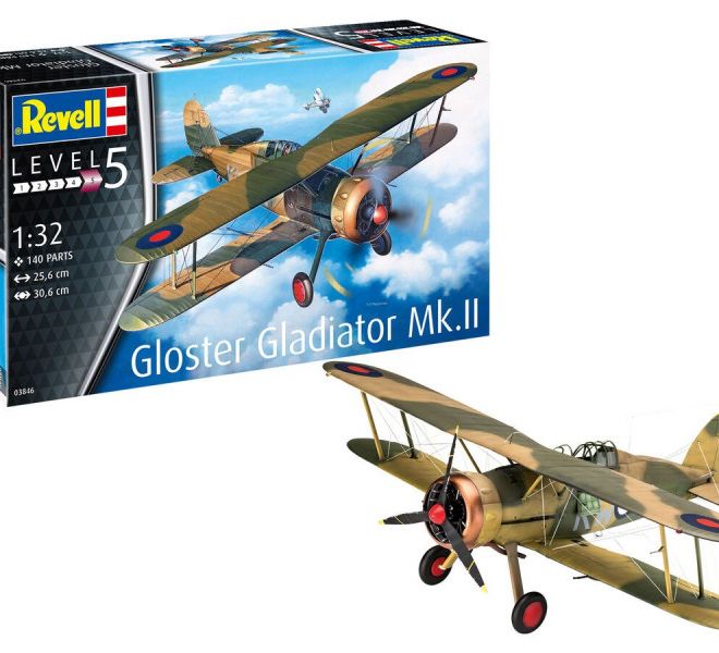 Plastikový model k sestavení Gloster Gladiator MK.II