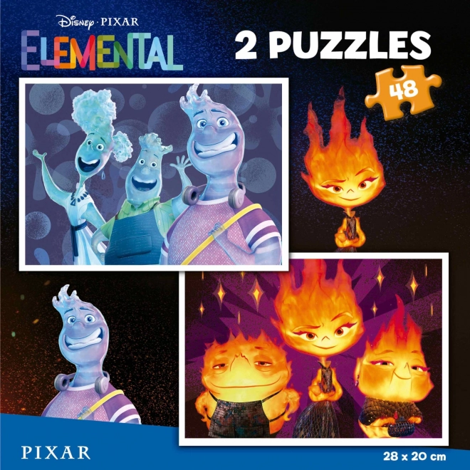 EDUCA Puzzle Mezi živly 2x48 dílků