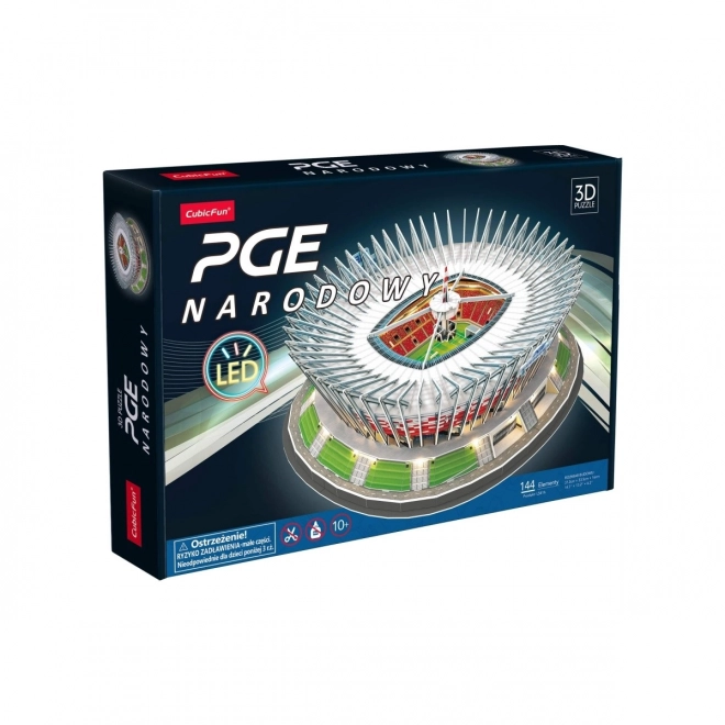 Puzzle 3D PGE Narodowy LED verze