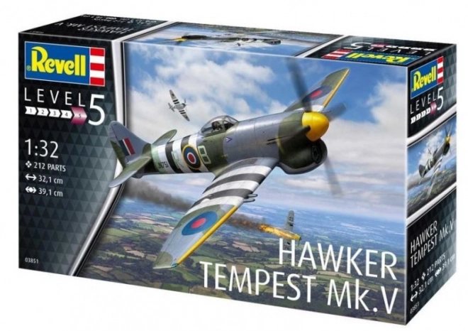 Plastikový model letounu Hawker Tempest Mk.V