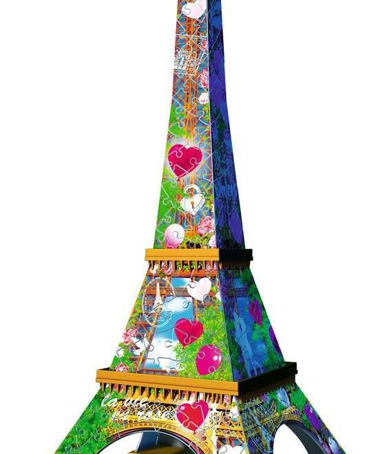 Puzzle 216 dílků 3D Eiffelova věž Love Edition