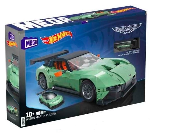 MEGA Hot Wheels Aston Martin Vulcan sběratelská stavebnice