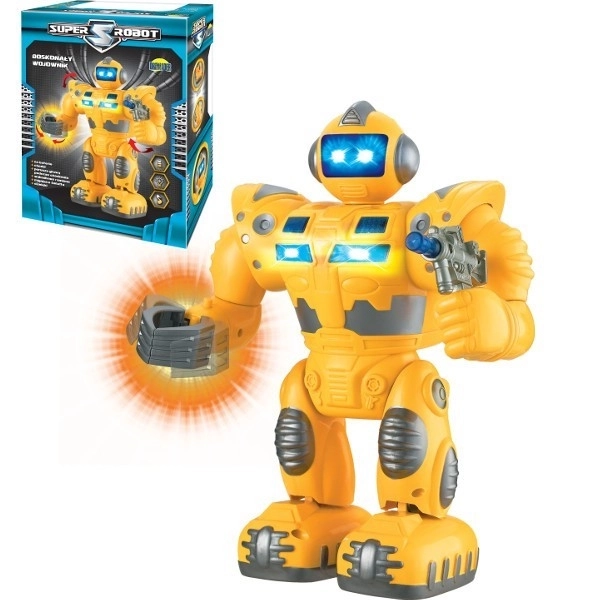 Chodící robot bojovník se světlem a zvukem
