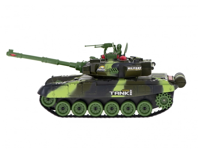 RC tank na dálkové ovládání 2,4 GHz lesní kamufláž