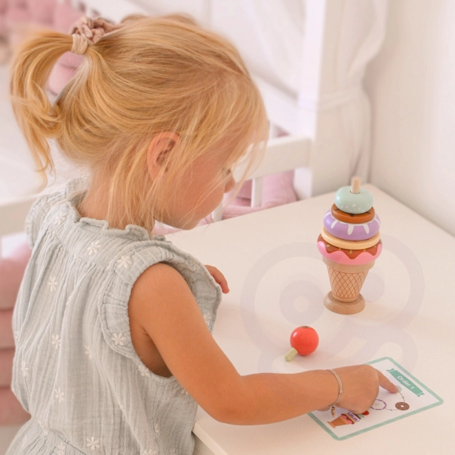 Woopie Green dřevěné zmrzliny montessori cukrárna