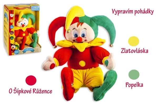 Pohádky vyprávějící kašpárek 30 cm