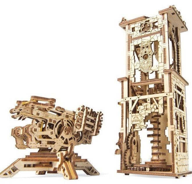 Ugears 3D puzzle - Archbalista a věž 292 dílků
