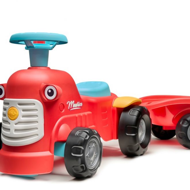 Odstrkovadlo – traktor Maurice červený s valníkem
