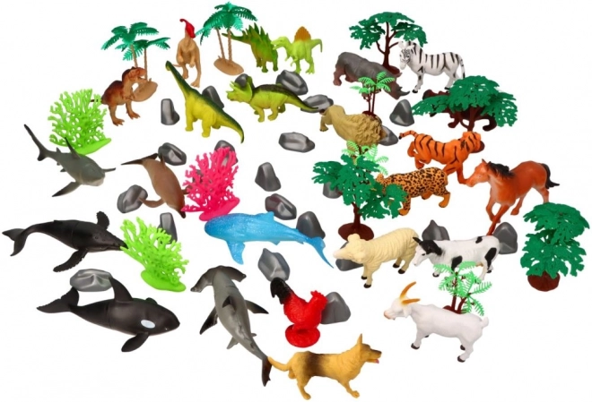 Mega sada 60el. Faunica Animal Planet Dino/Safari/Oceán/Farma