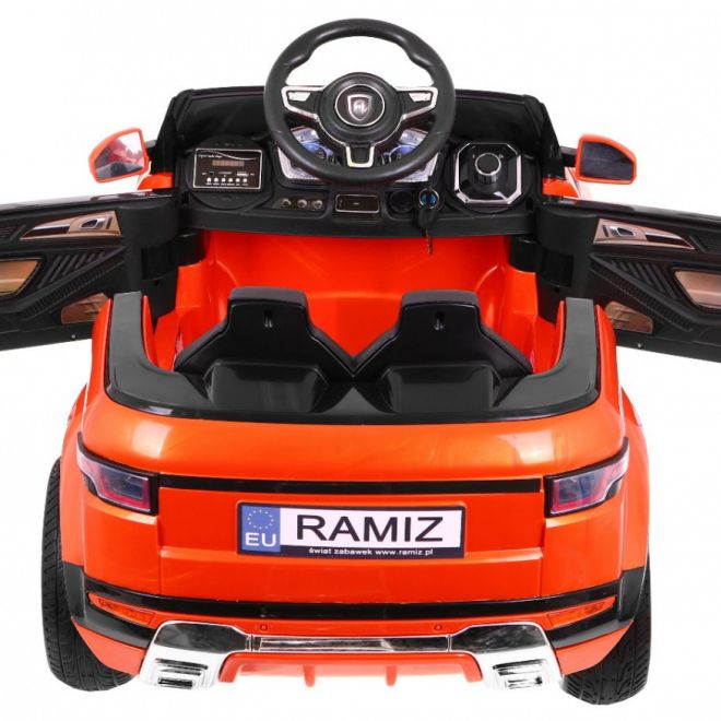 Elektrické autíčko Rapid Racer pro děti Oranžové + Dálkové ovládání + Pomalý start + EVA + MP3 LED