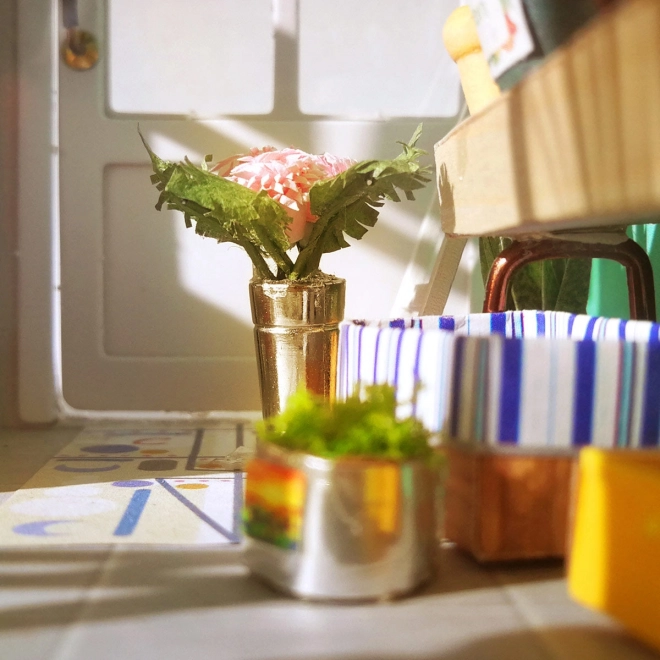Balkón snů - DIY miniaturní domek