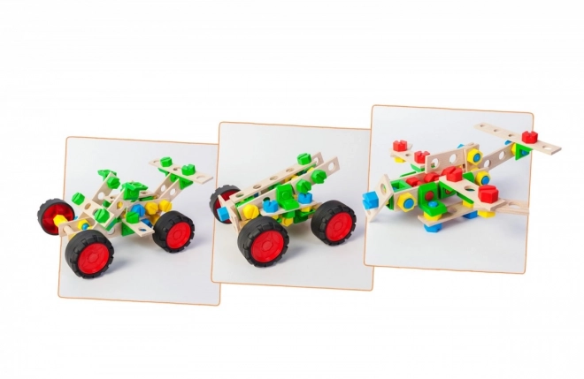 Stavebnice Little Constructor Junior 3v1 - Rally auto