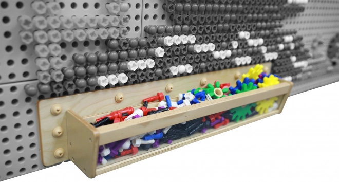 Masterkidz dřevěný box s průhlednou stěnou pro kreativní tabule STEM