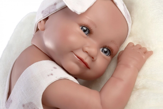 Llorens NEW BORN holčička realistická panenka s vinylovým tělem