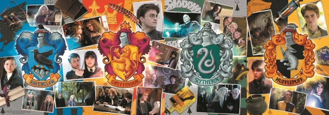 Puzzle 1000 dílků Čtyři domy v Bradavicích Harry Pottera