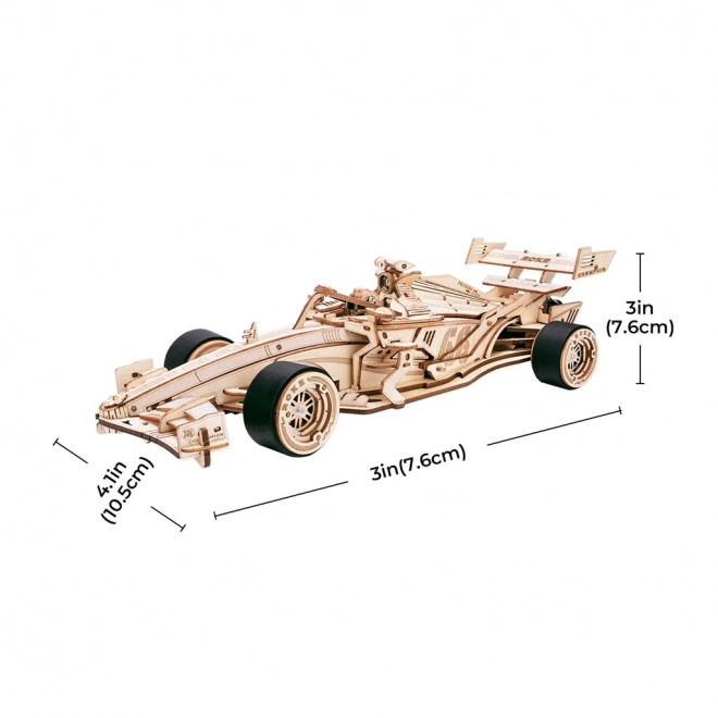 RoboTime 3D dřevěná skládačka Závodní auto