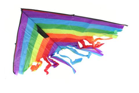 Barevný nylonový létající drak 120 x 90 cm