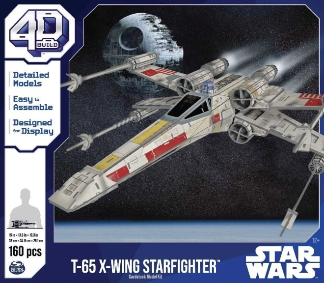 4D BUILD 3D Puzzle Star Wars: Stíhačka X-Wing 160 dílků