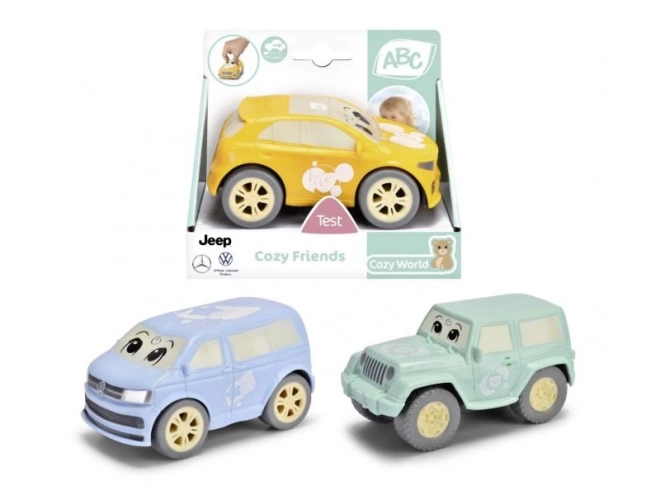 ABC Cozy Friends auto 11 cm, 3 druhy