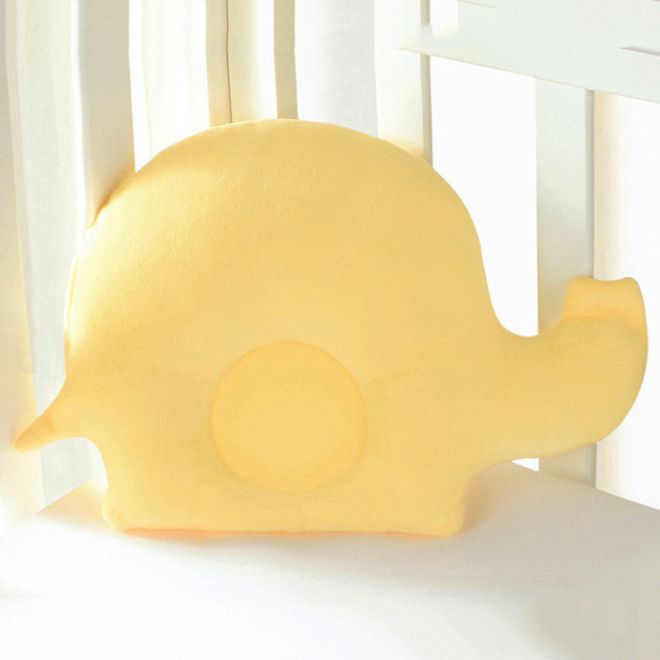 Dětský polštářek ve tvaru sloníka – Žlutý