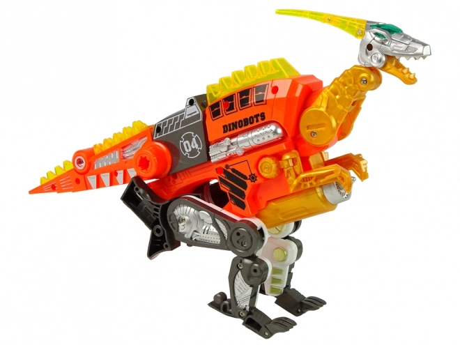 Dinobots 2v1 Dinosaur Arrow Gun Oranžový Velociraptor Shield