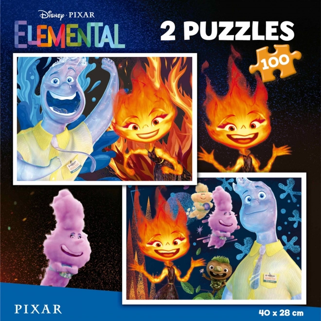 EDUCA Puzzle Mezi živly 2x100 dílků