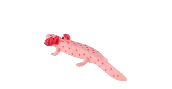 Axolotl mexický zooted plast 8cm v sáčku