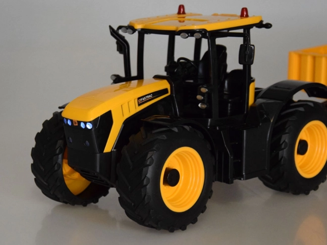JCB Traktor s dálkově ovládaným přívěsem kipes Double E 1:16 RC0670