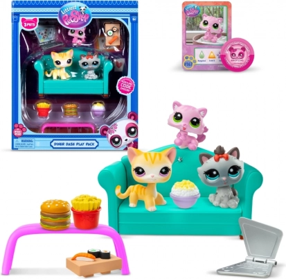 Littlest Pet Shop Set Večeře s 3 Figurkami