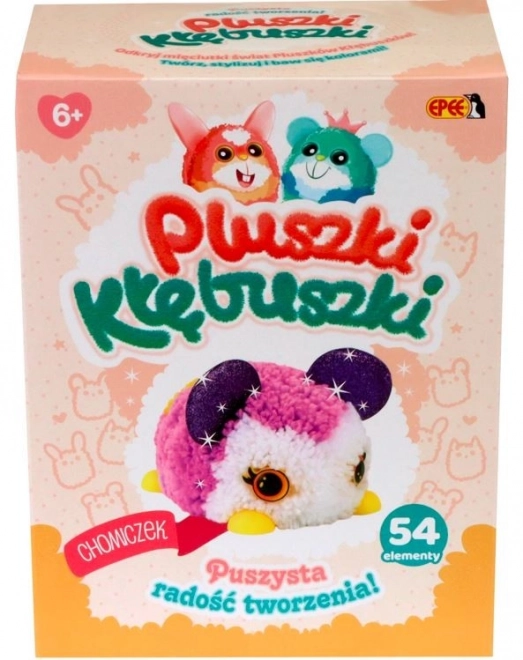 Plushy-Doodles kreativní sada 54 kusů Křeček