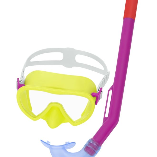 Maska plavecká + šnorchl Crusader – žlutá