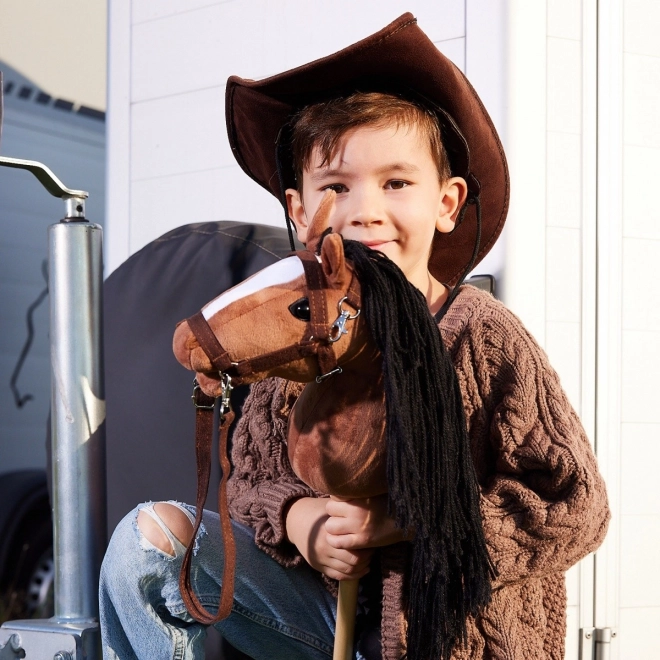 Koník na tyči Hoppihorse hnědý